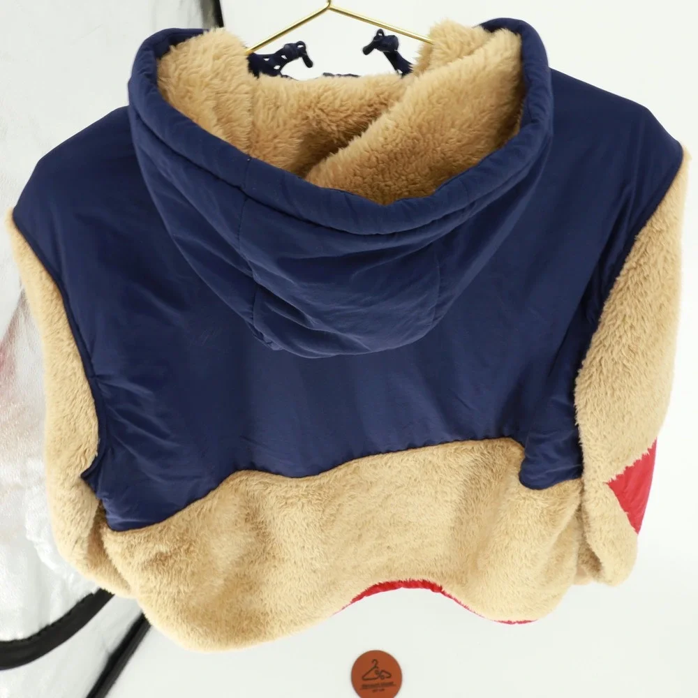 Polo Ralph Lauren Performance Colorblock Fleece Hybrid Quarter Zip Hoodie Large
